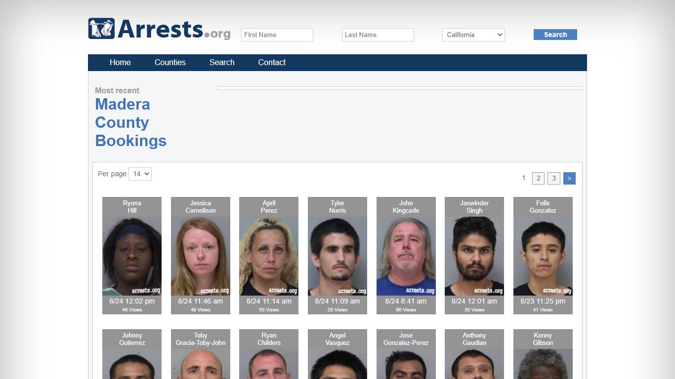 Madera County Arrests and Inmate Search